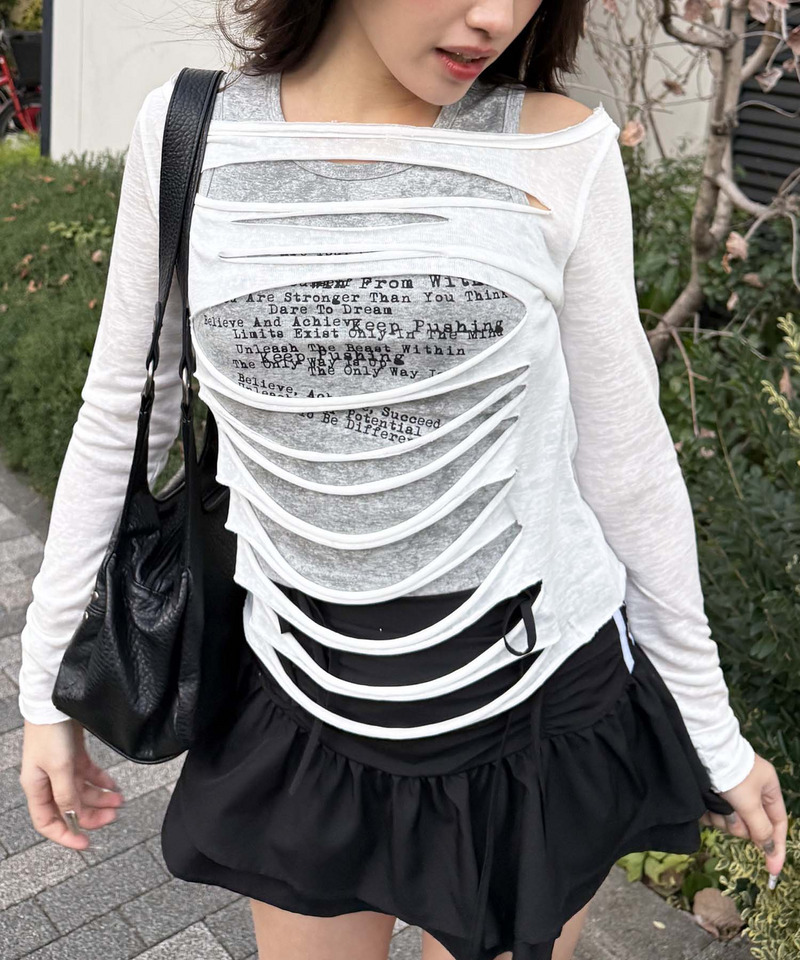 デザインアンサンブルトップス 詳細画像 ホワイト 6