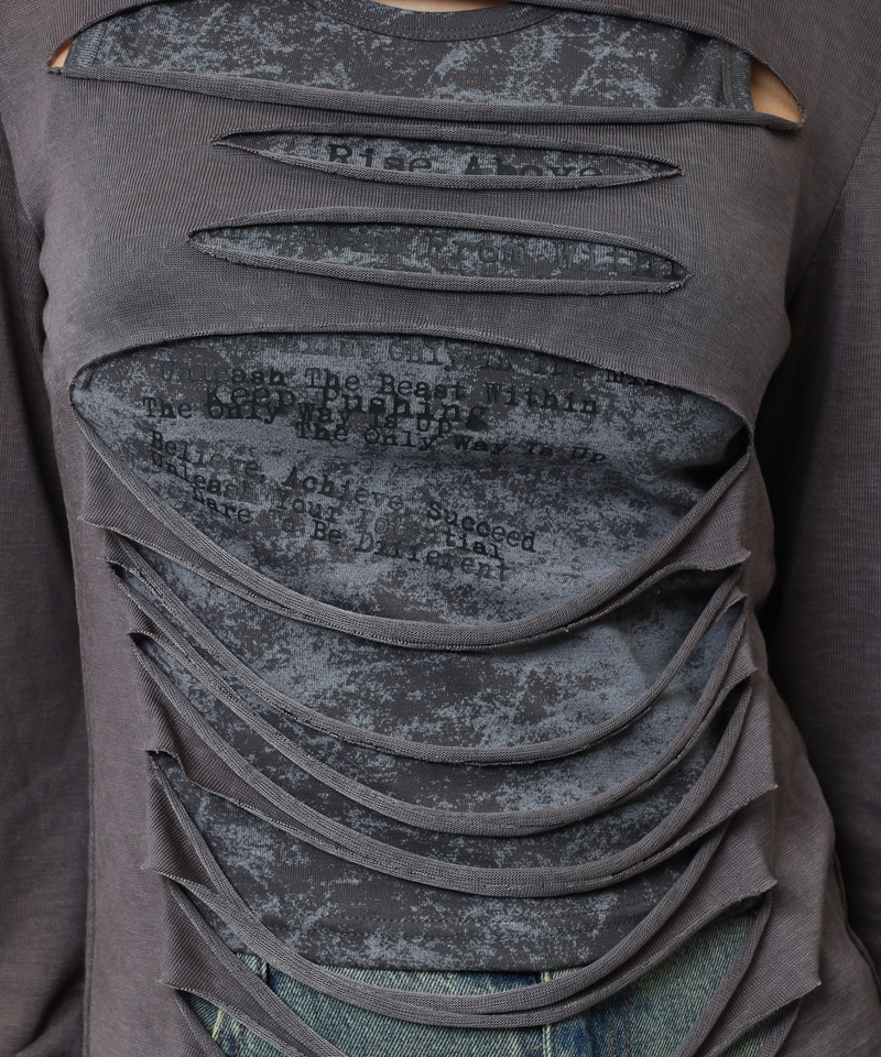 デザインアンサンブルトップス 詳細画像 グレー 13