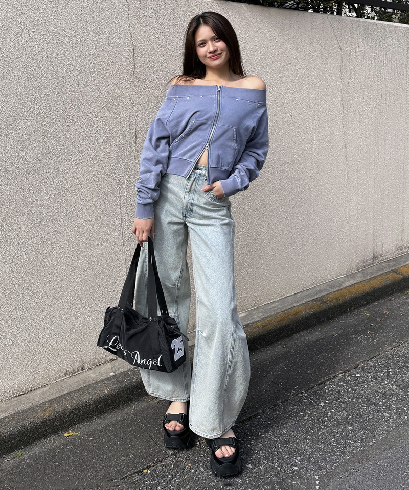 フロストオフショルトップス 詳細画像 ブルー 3