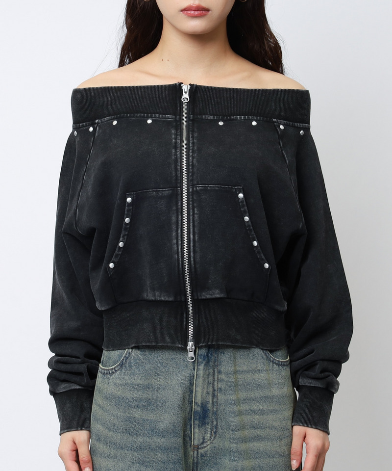 フロストオフショルトップス 詳細画像 ブラック 10