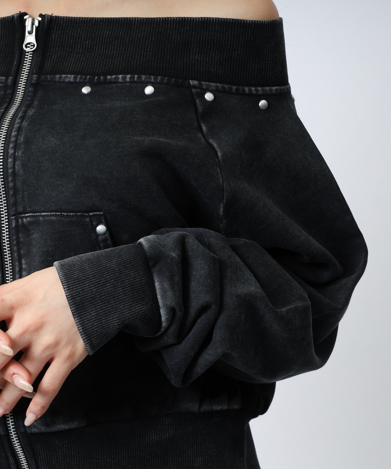 フロストオフショルトップス 詳細画像 ブラック 15