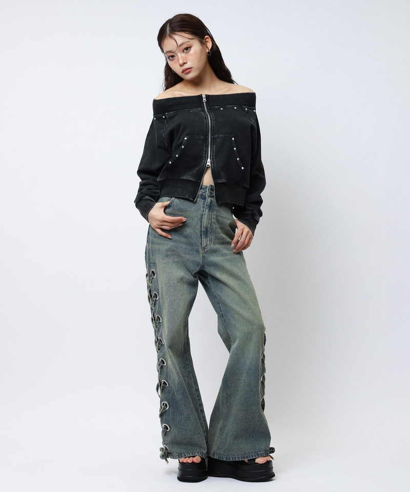 フロストオフショルトップス 詳細画像 ブラック 6