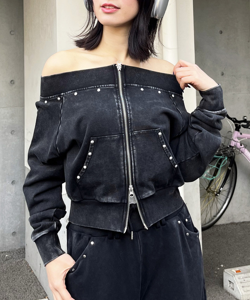 フロストオフショルトップス 詳細画像 ブラック 7