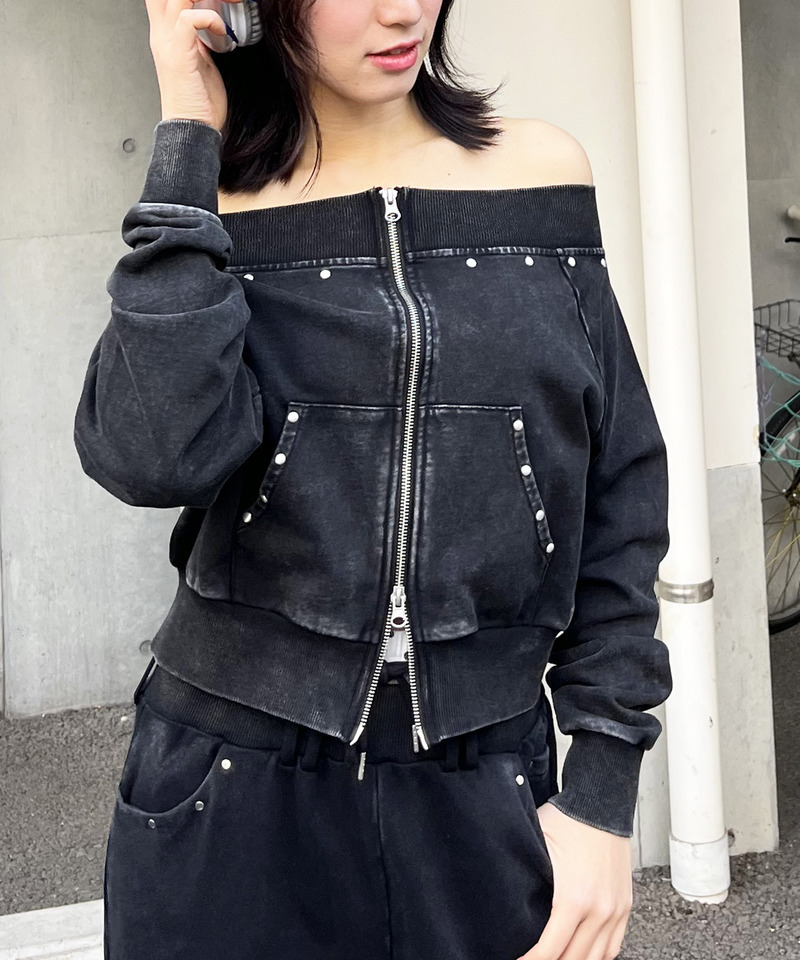 フロストオフショルトップス 詳細画像 ブラック 8