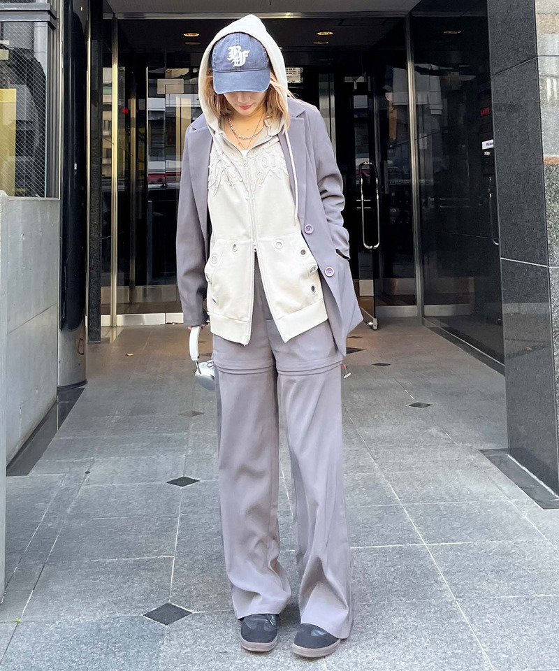 アイレットクラッシュロゴオーバーパーカー 詳細画像 グレー 18