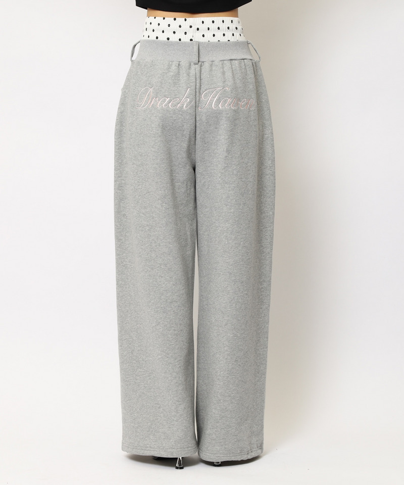 ウエストデザインバックロゴ刺しゅうパンツ 詳細画像 グレー 21
