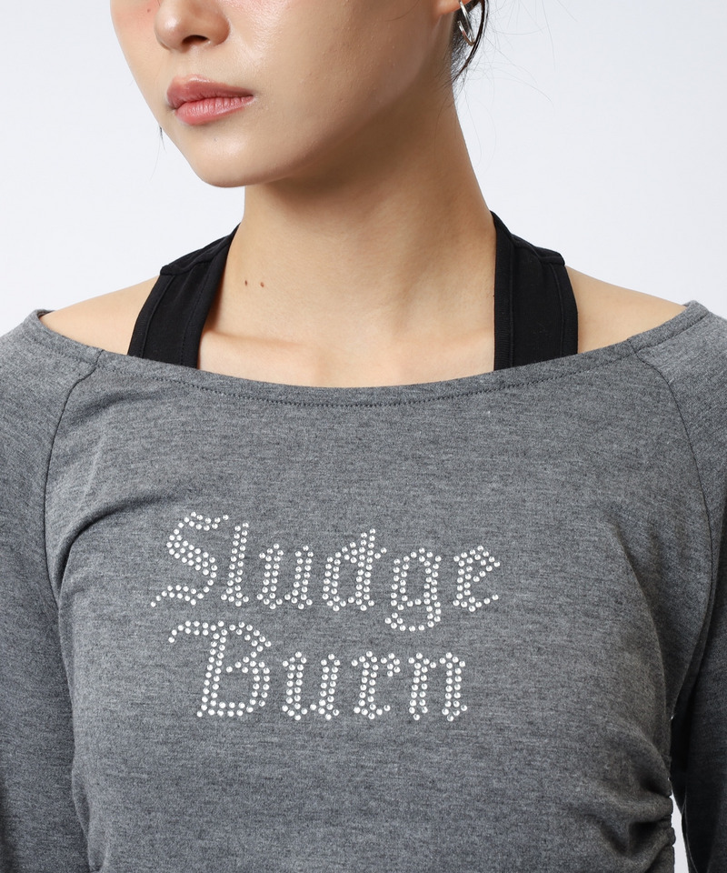 ラインストーンロゴアンサンブルトップス 詳細画像 グレー系 15