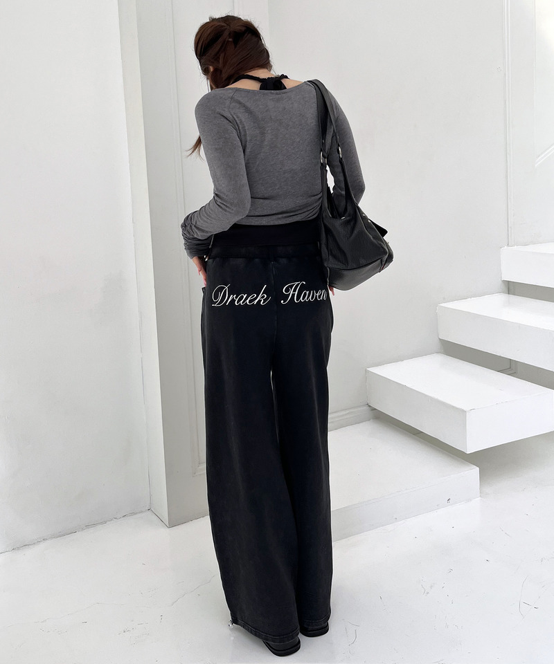 ラインストーンロゴアンサンブルトップス 詳細画像 グレー系 7