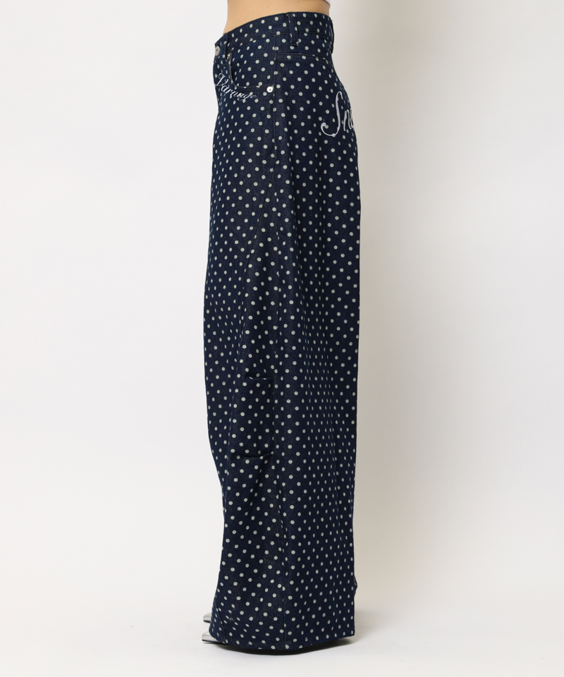 ドット柄バレルレッグパンツ 詳細画像 ドット 16