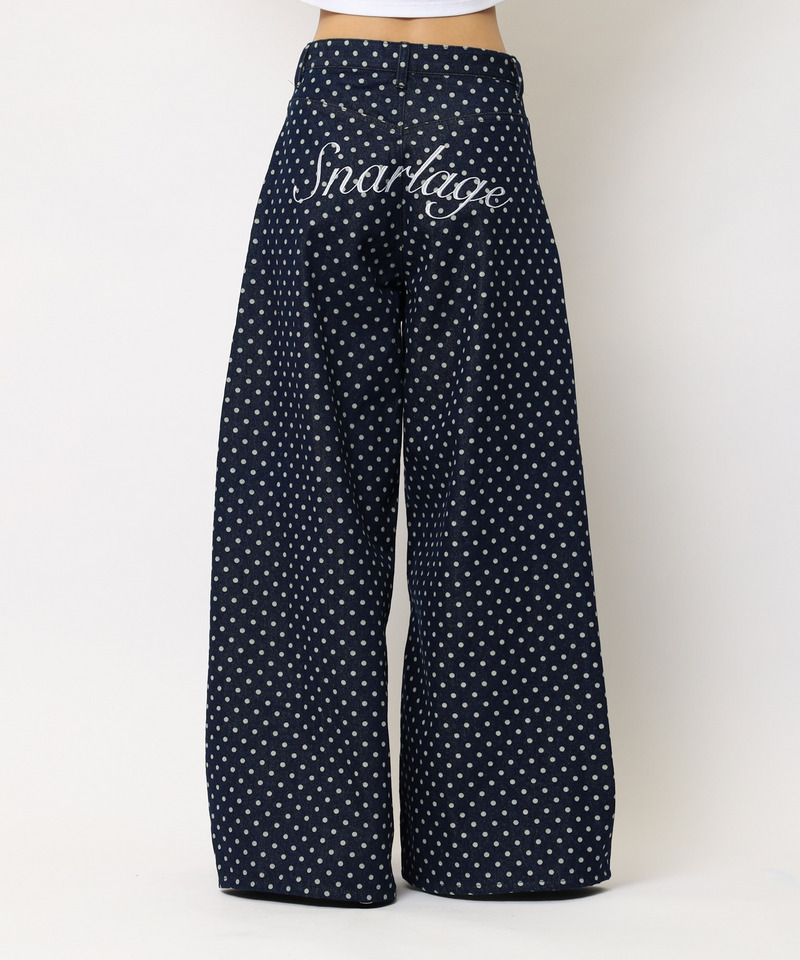 ドット柄バレルレッグパンツ 詳細画像 ドット 17