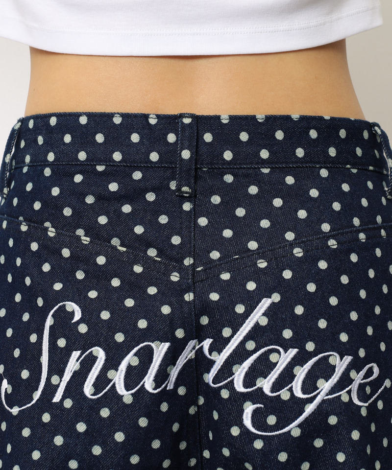 ドット柄バレルレッグパンツ 詳細画像 ドット 20