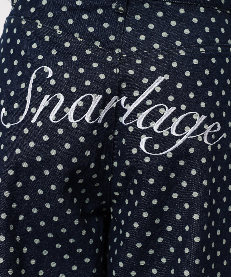 ドット柄バレルレッグパンツ 詳細画像 ドット 21