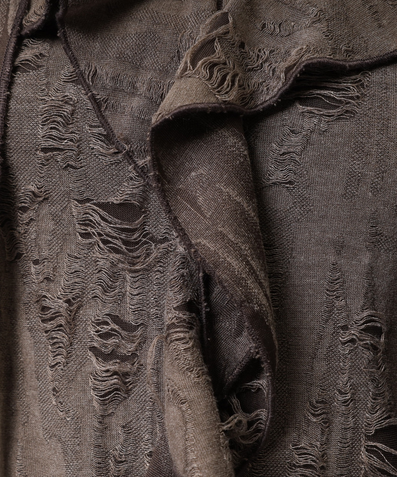 チョーカーティアードダメージワンピース 詳細画像 ブラウン 9