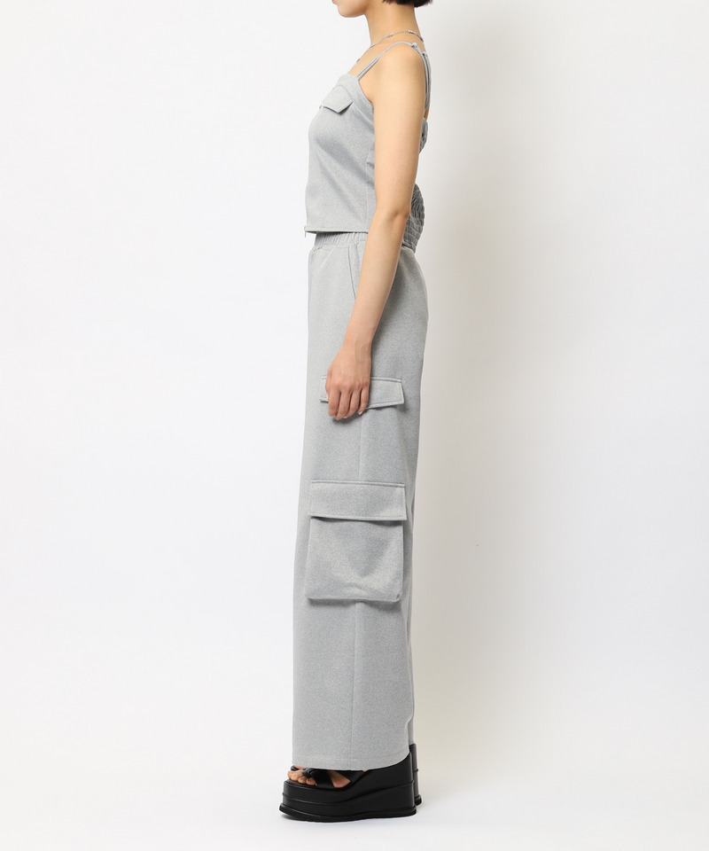 ダブルZIPキャミパンツセットアップ 詳細画像 グレー 10