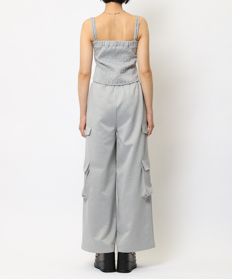 ダブルZIPキャミパンツセットアップ 詳細画像 グレー 11