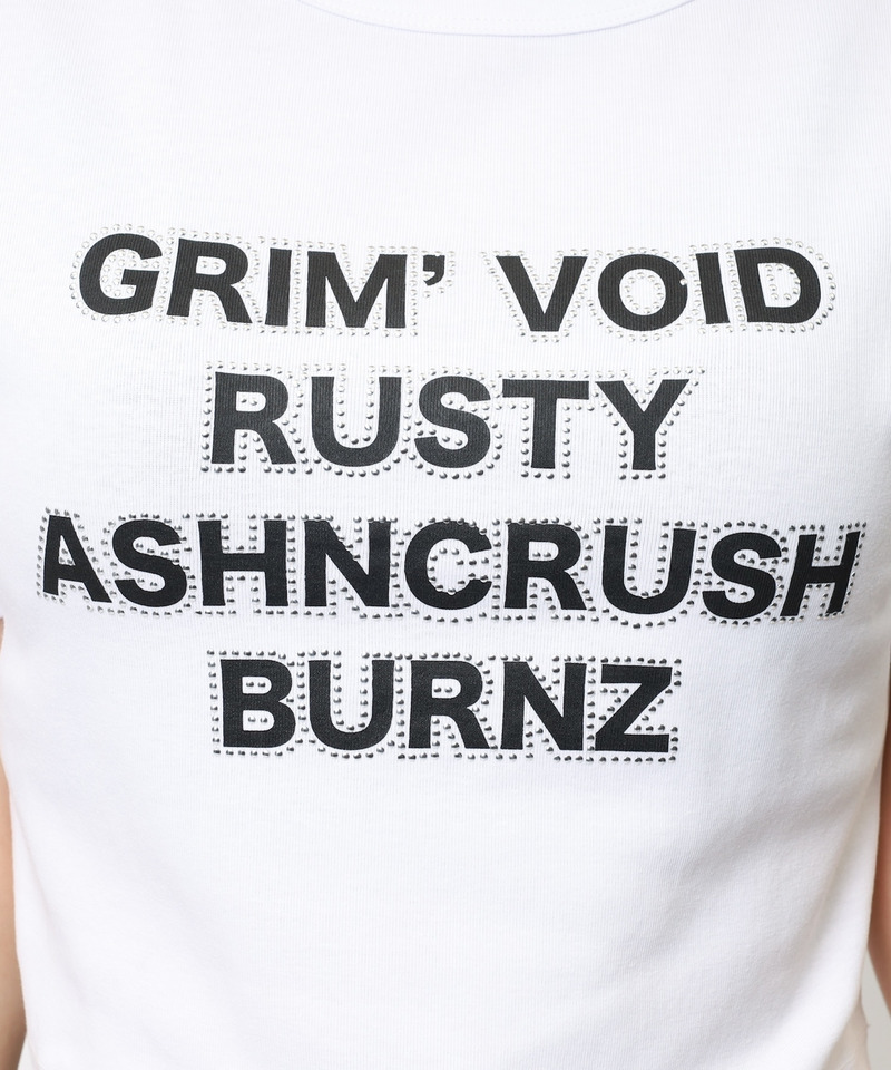 ラインストーンロゴミニTシャツ 詳細画像 ホワイト 14