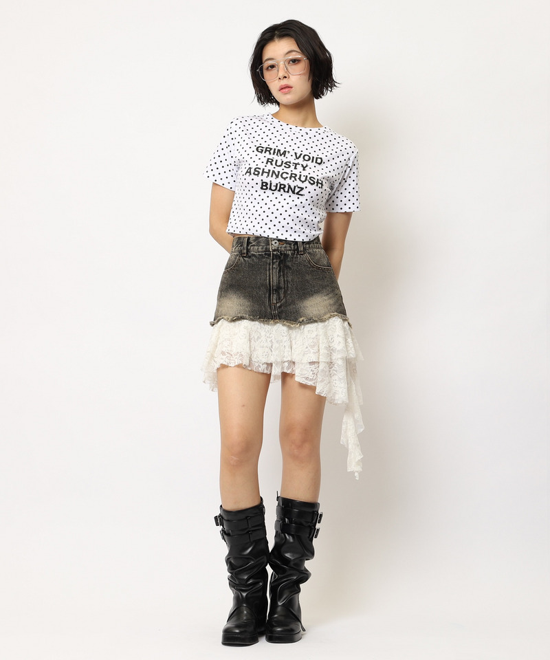 ラインストーンロゴミニTシャツ 詳細画像 ドット 10