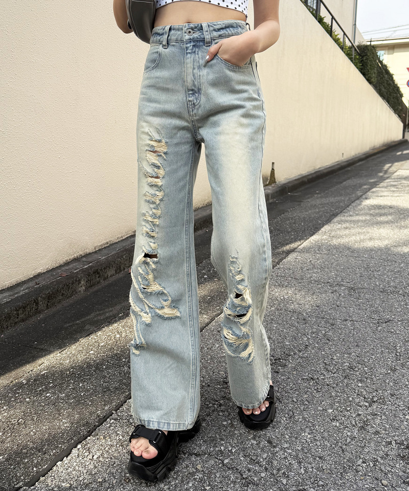 Mynaradox Avenデニムパンツ 詳細画像 デニムブルー 4