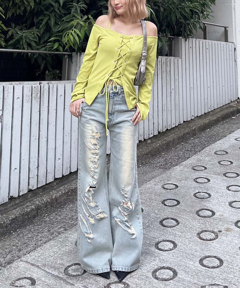 Mynaradox Avenデニムパンツ 詳細画像 デニムブルー 9