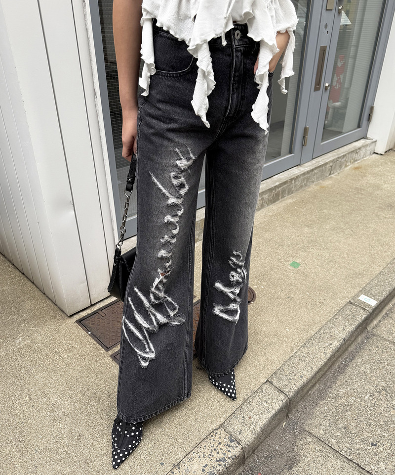 Mynaradox Avenデニムパンツ 詳細画像 ブラックデニム 1