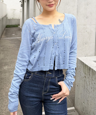 ロゴアンサンブルトップス