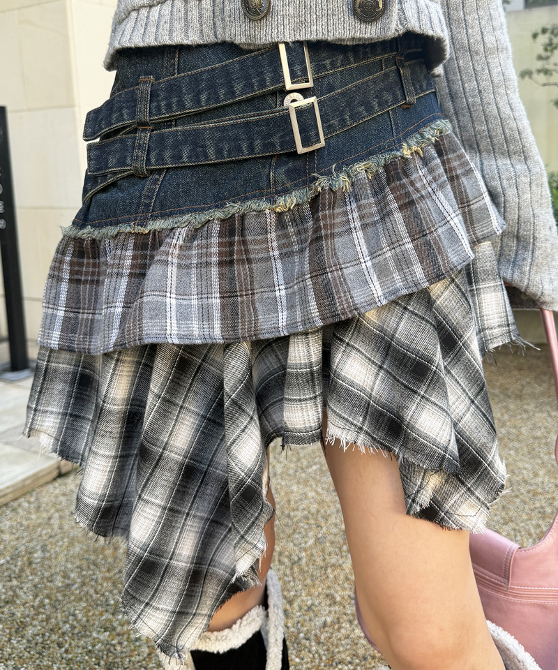 チェックドッキングスカート 詳細画像 ブリーチ 5