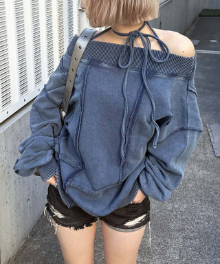 チョーカーピグメントオーバーチュニック