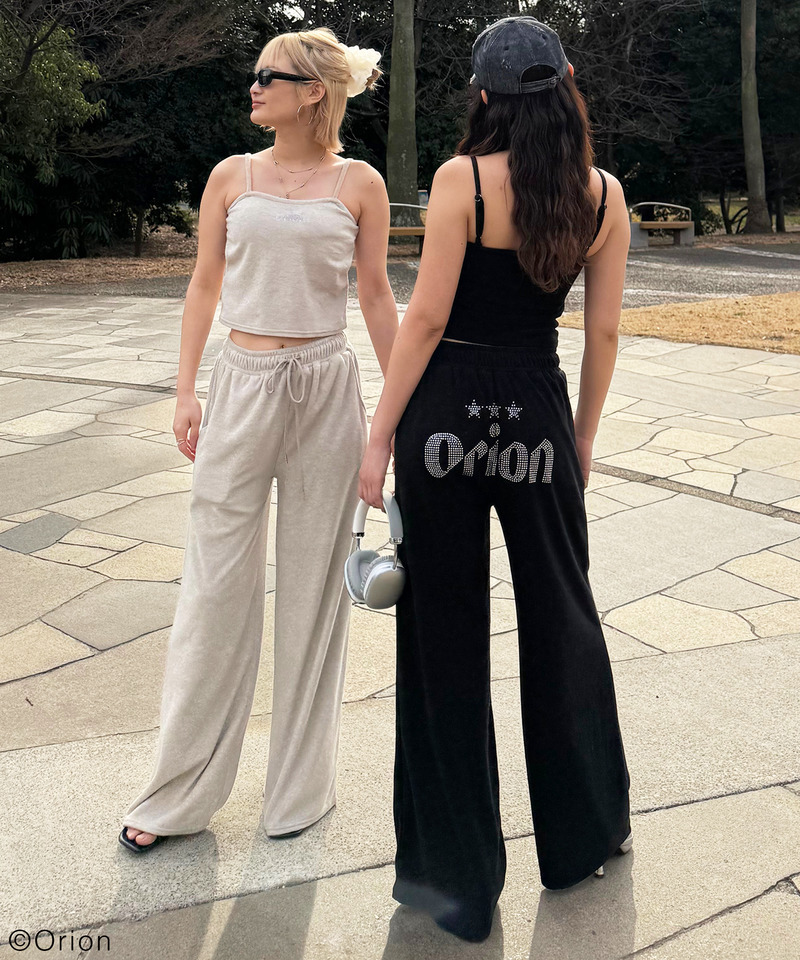 【Orion/オリオン】ラインストーンロゴパイルキャミソール 詳細画像 ブラック 17