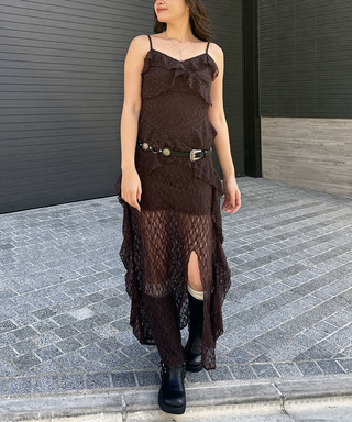 アシンメトリーレースワンピース