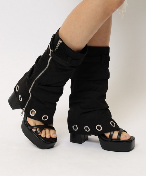 2WAY厚底サンダルカバーブーツ 詳細画像