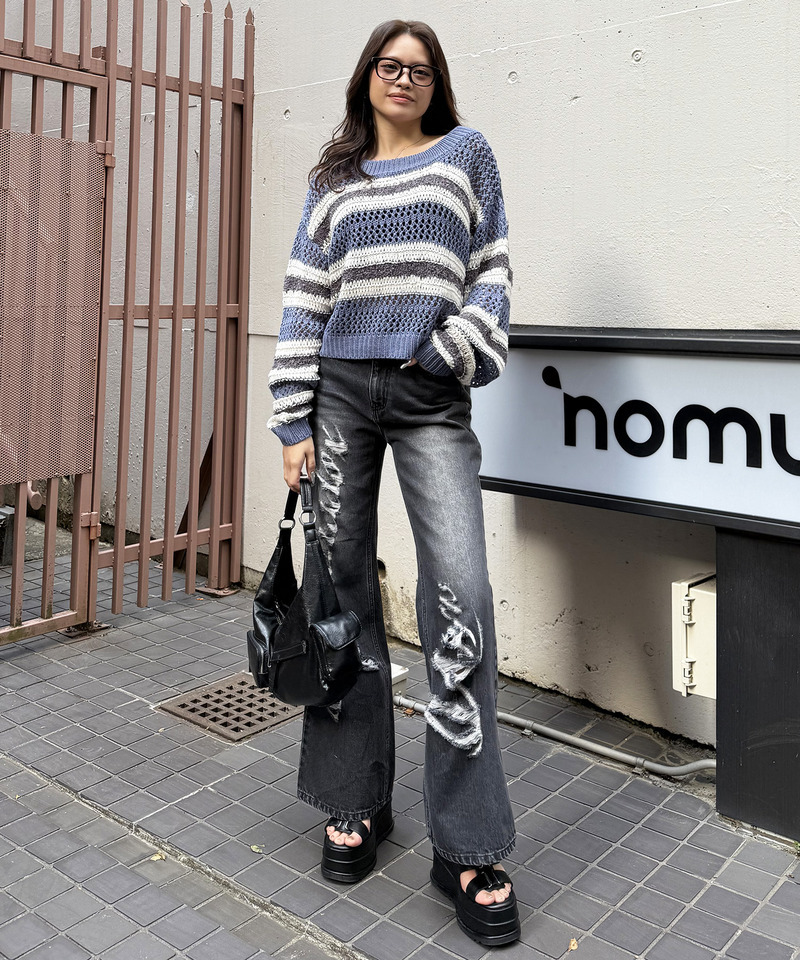 ベルトデザイン厚底サンダル 詳細画像 ブラック 9