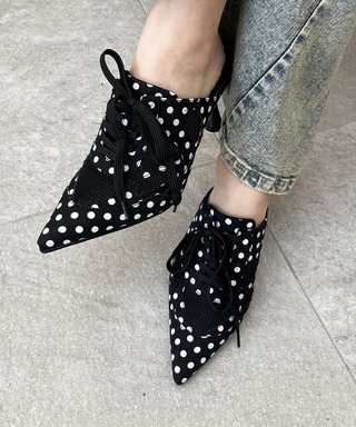 ポインテッドスニーカーミュール