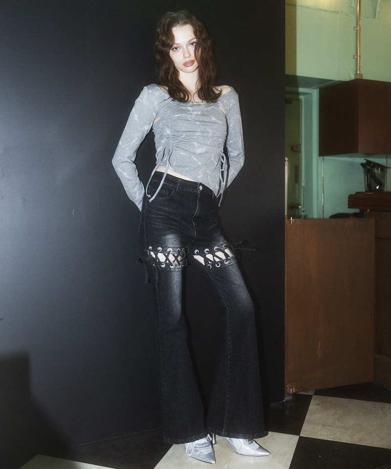 ポインテッドスニーカーミュール 詳細画像 シルバー 13