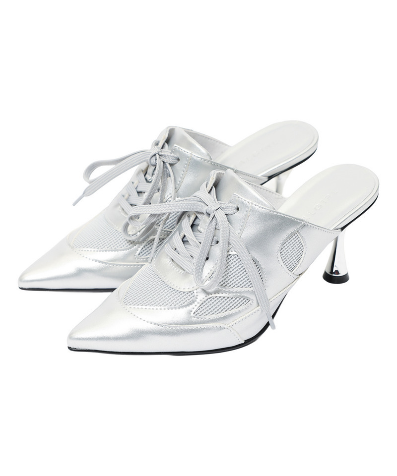 ポインテッドスニーカーミュール 詳細画像 シルバー 17