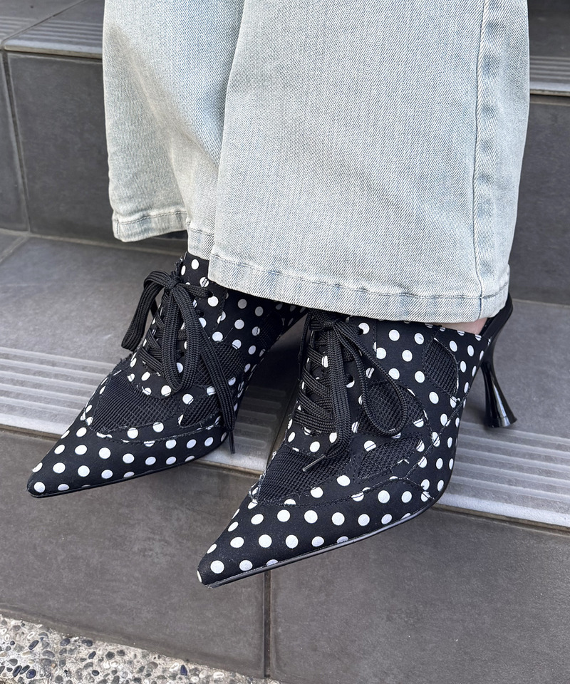 ポインテッドスニーカーミュール 詳細画像 ドット 11