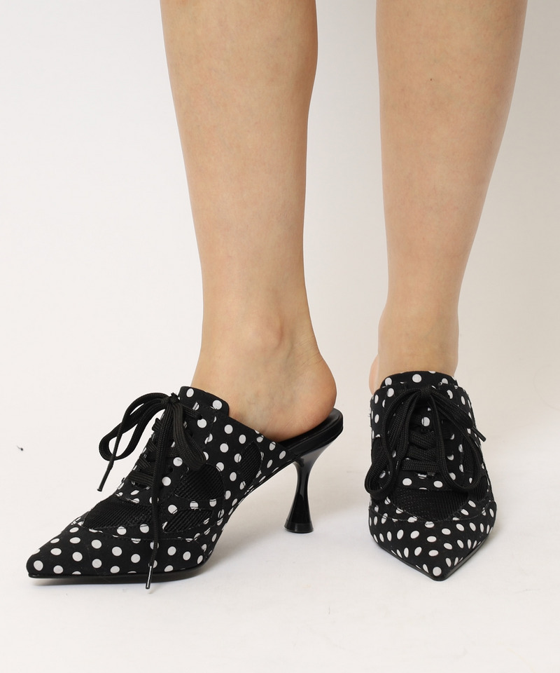 ポインテッドスニーカーミュール 詳細画像 ドット 16