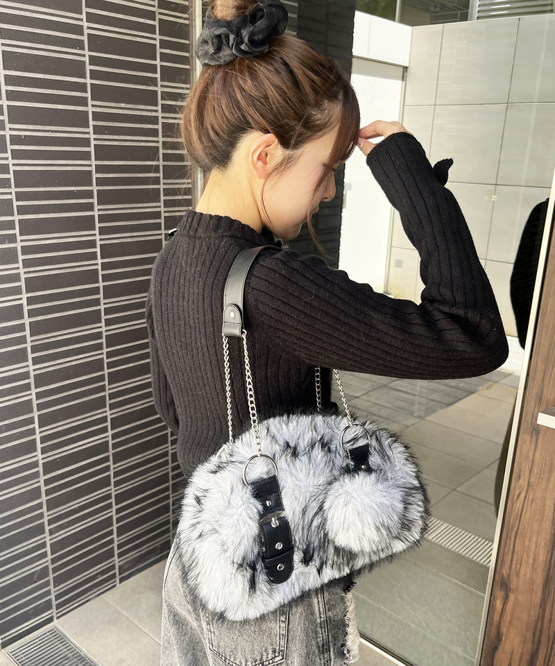 ファーBAG 詳細画像 ブラック系 3