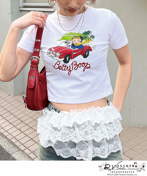 【BETTY BOOP&trade;】マイクロミニＴシャツ 詳細画像