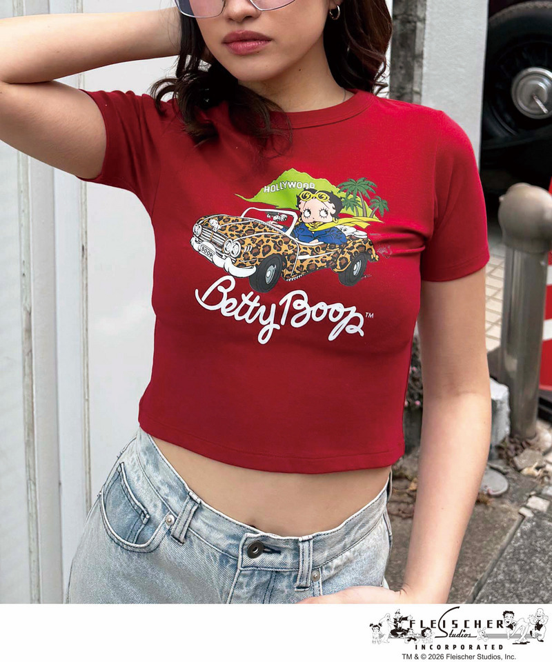 【BETTY BOOP&trade;】マイクロミニＴシャツ 詳細画像 レッド 3
