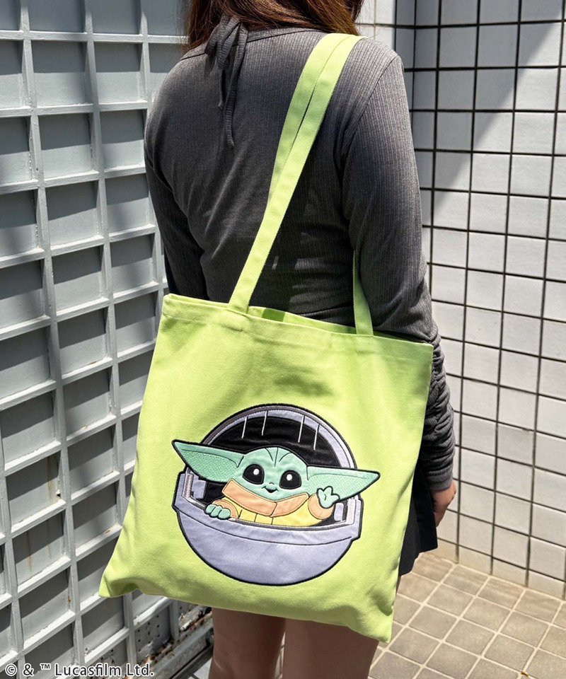 【STAR WARS/マンダロリアン/グローグー】トートバッグ 詳細画像 グリーン 2
