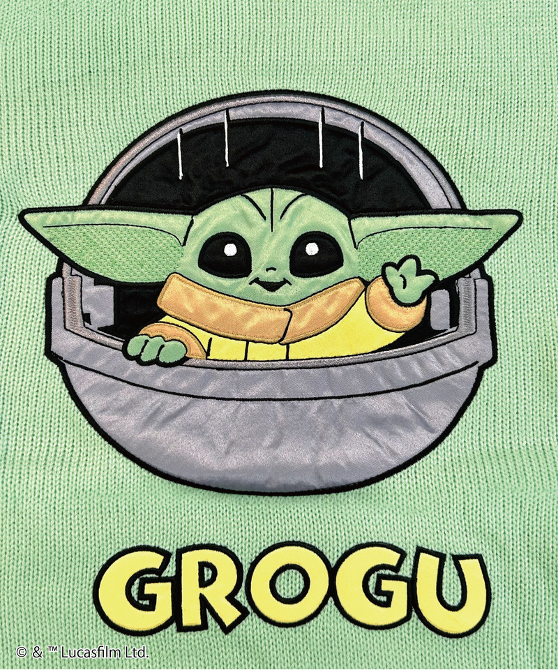 【STAR WARS/マンダロリアン/グローグー】オーバーニット 詳細画像 グリーン 4