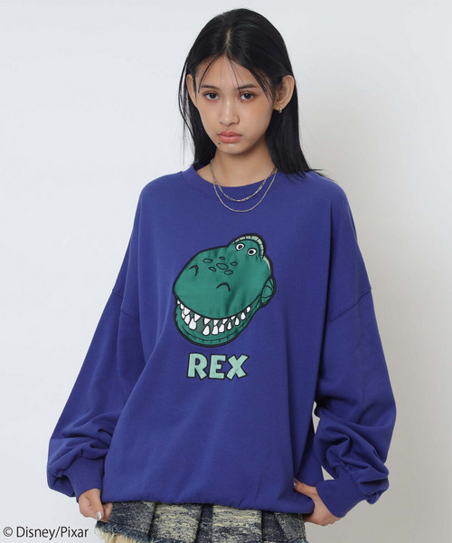 【Disney/Pixar/レックス】裏毛プルオーバー