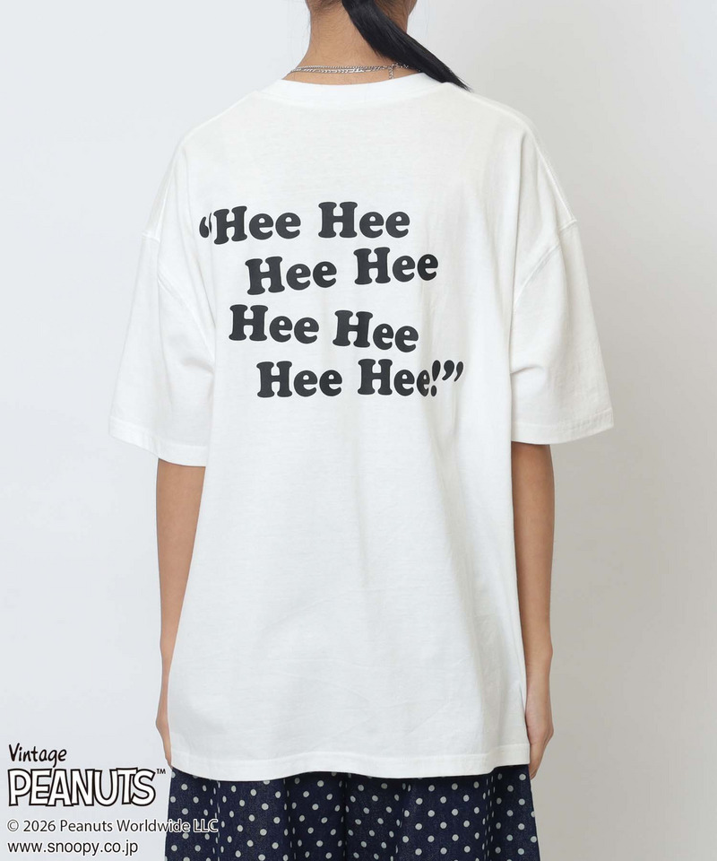 【PEANUTS/SNOOPY&WOODSTOCK】スヌーピー＆ウッドストックＴシャツ 詳細画像 ホワイト 10