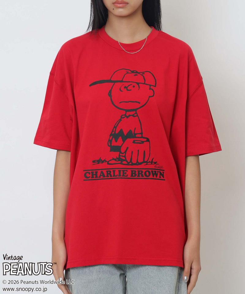 【PEANUTS/CHARIE BROWN】チャーリーブラウンＴシャツ 詳細画像 レッド 10
