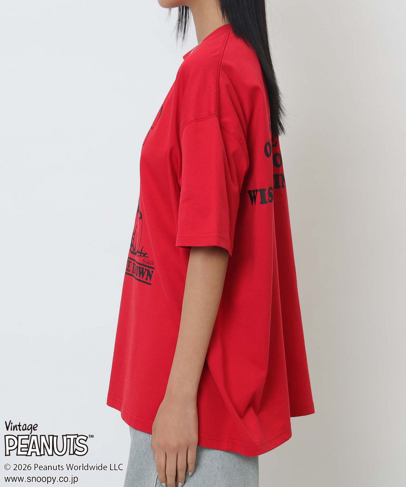 【PEANUTS/CHARIE BROWN】チャーリーブラウンＴシャツ 詳細画像 レッド 11