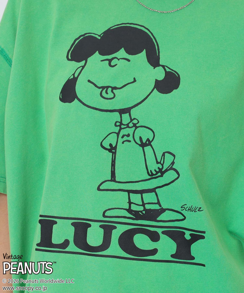 【PEANUTS/LUCY】ルーシーＴシャツ 詳細画像 グリーン 13