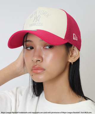 【NEW ERA】MLBラインストーンロゴ9FORTY A-Frameキャップ