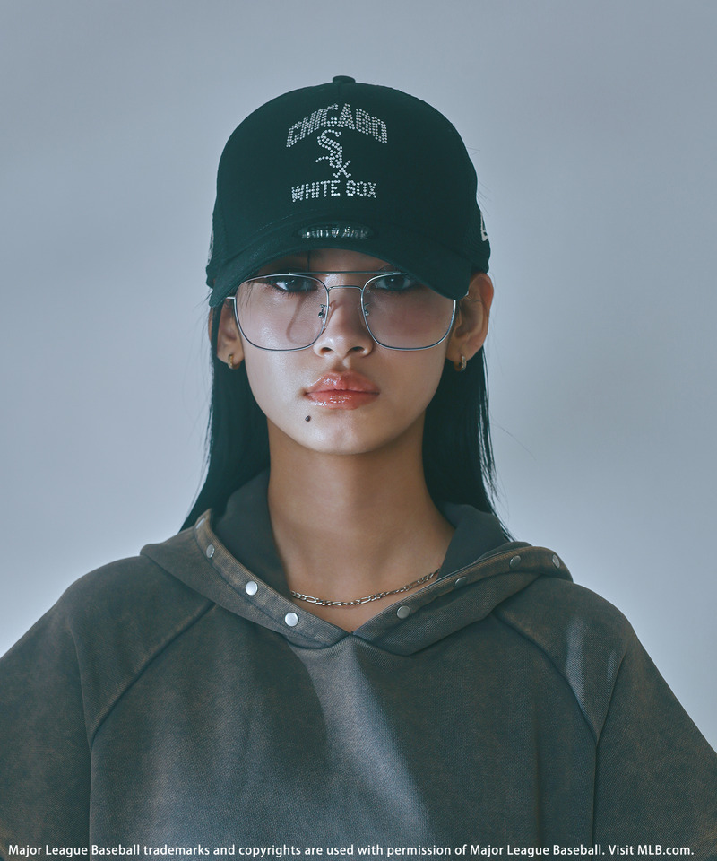 【NEW ERA】MLBラインストーンロゴ9FORTY A-Frameキャップ 詳細画像 ブラック 10