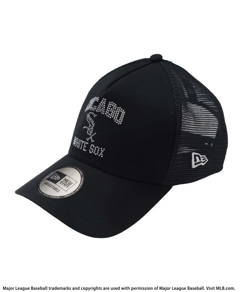 【NEW ERA】MLBラインストーンロゴ9FORTY A-Frameキャップ 詳細画像 ブラック 4