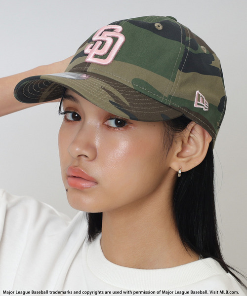 【NEW ERA】MLBロゴ総柄9TWENTYキャップ